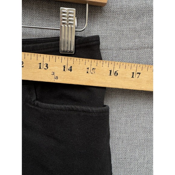 Lauren Ralph Lauren Women's Black Jeans Sz 10P Leather/Gold Buckle Equestrian - Picture 6 of 7